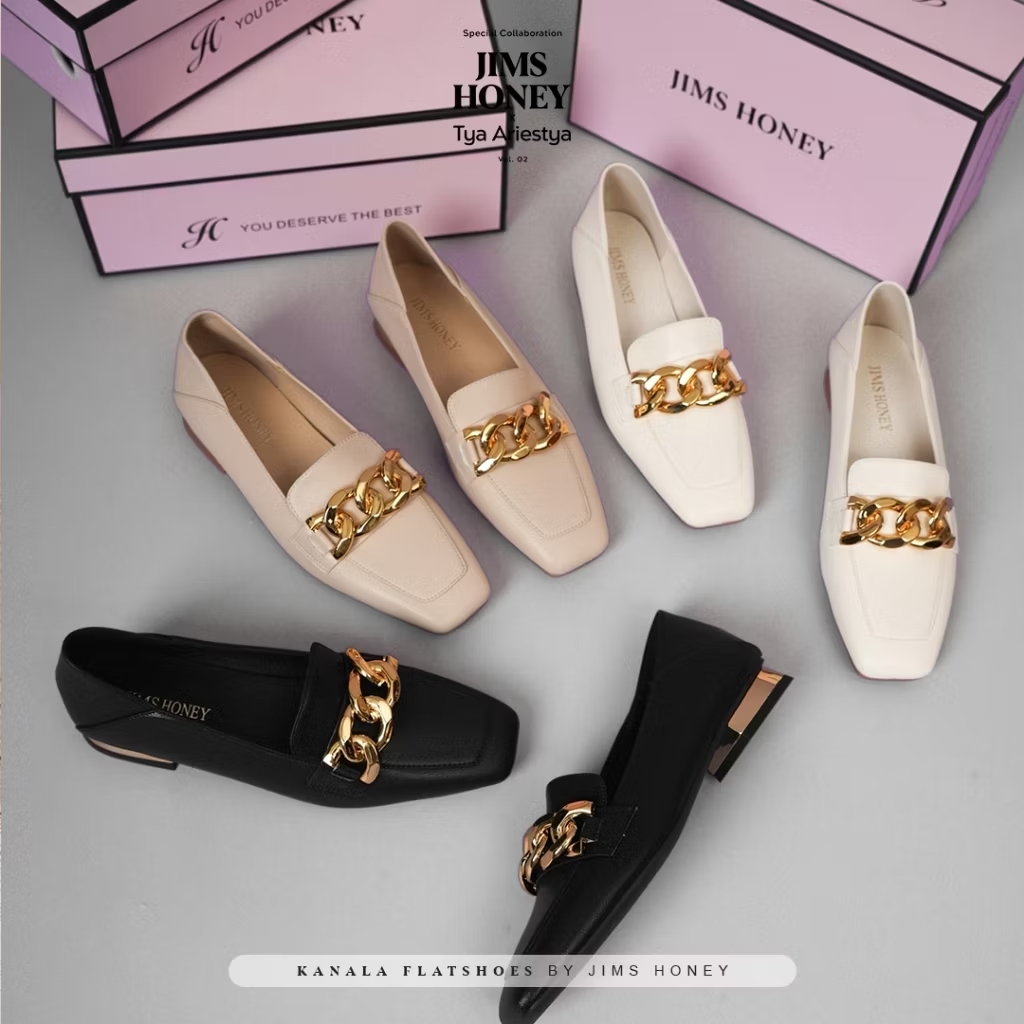 kanala flatshoes jims honey x tya riestya