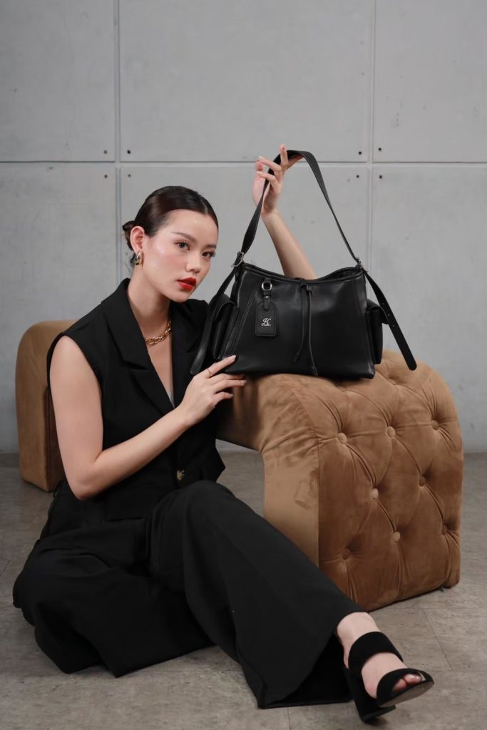 ootd casual edgy pakai lalyta bag