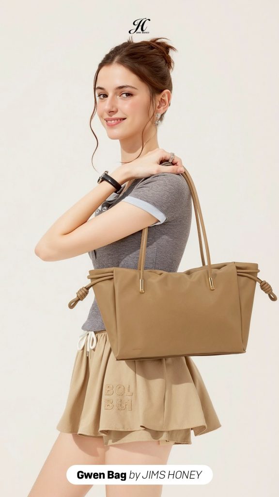 ootd sporty chic pakai gwen bag