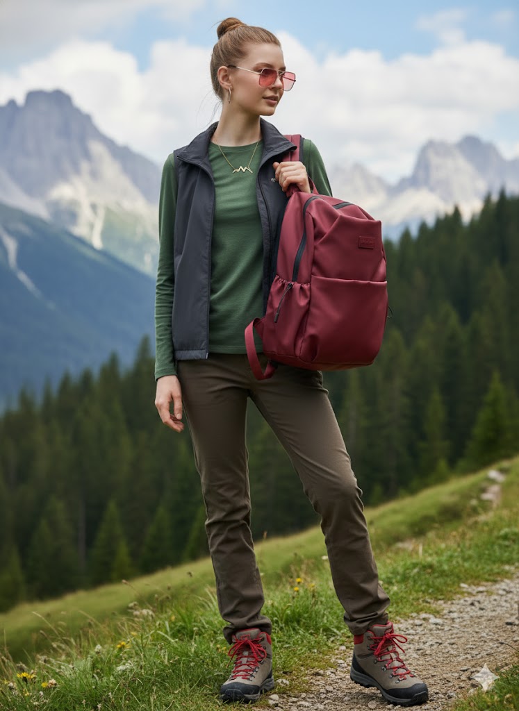 outfit ke gunung simple dan anti ribet pakai alva backpack
